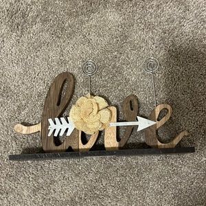 Love photo sign